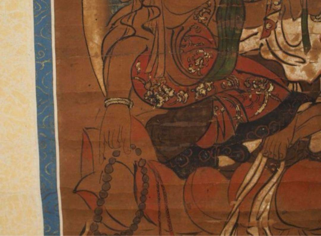 如意輪観音 掛軸 肉筆 江戸時代 仏画 菩薩 仏教美術 天明2年