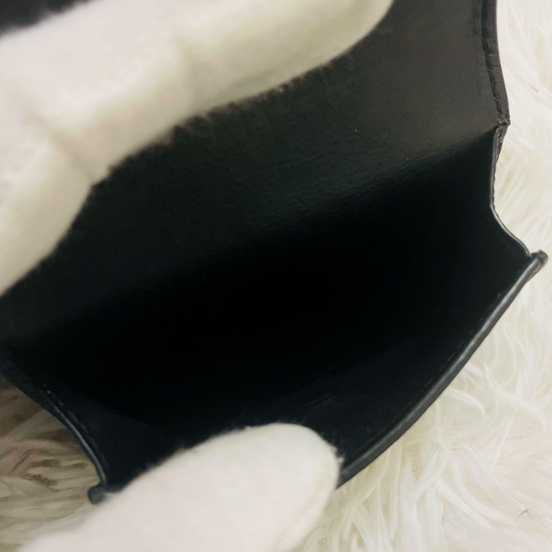 未使用級✨付属完備✨ロエベ 三つ折り トライフォールド レザー オールブラック