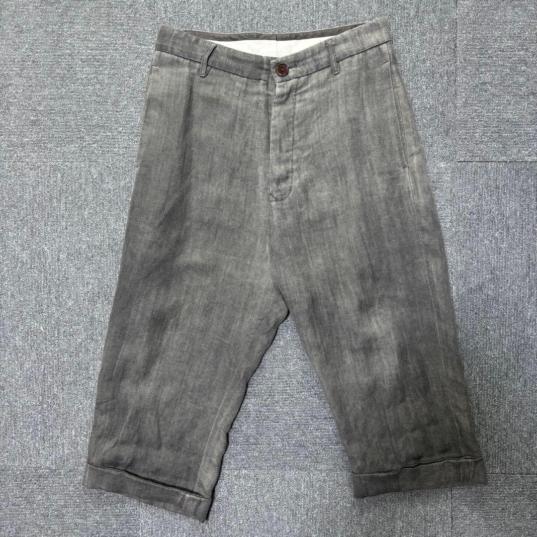 初期 RICK OWENS アーカイブ リネン サルエルパンツ グレー