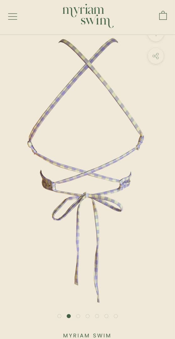 myriam swim (トップスとハイウエストボトムスのセット)