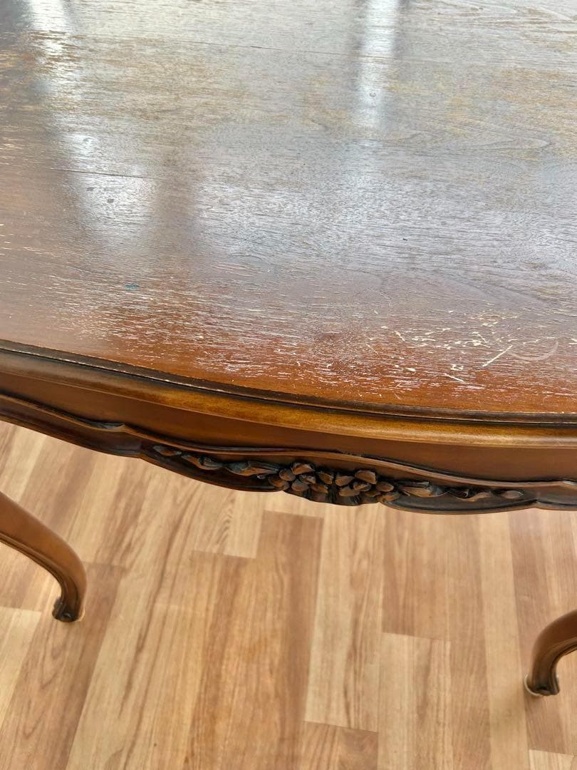 630 イタリア製 猫脚 ダイニングテーブル 木製 クラシック アンティーク