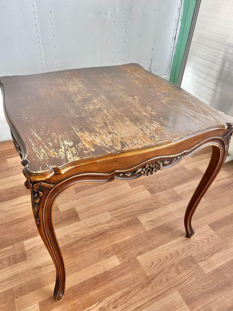 630 イタリア製 猫脚 ダイニングテーブル 木製 クラシック アンティーク