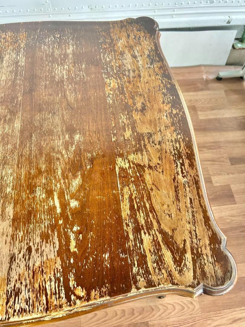 630 イタリア製 猫脚 ダイニングテーブル 木製 クラシック アンティーク