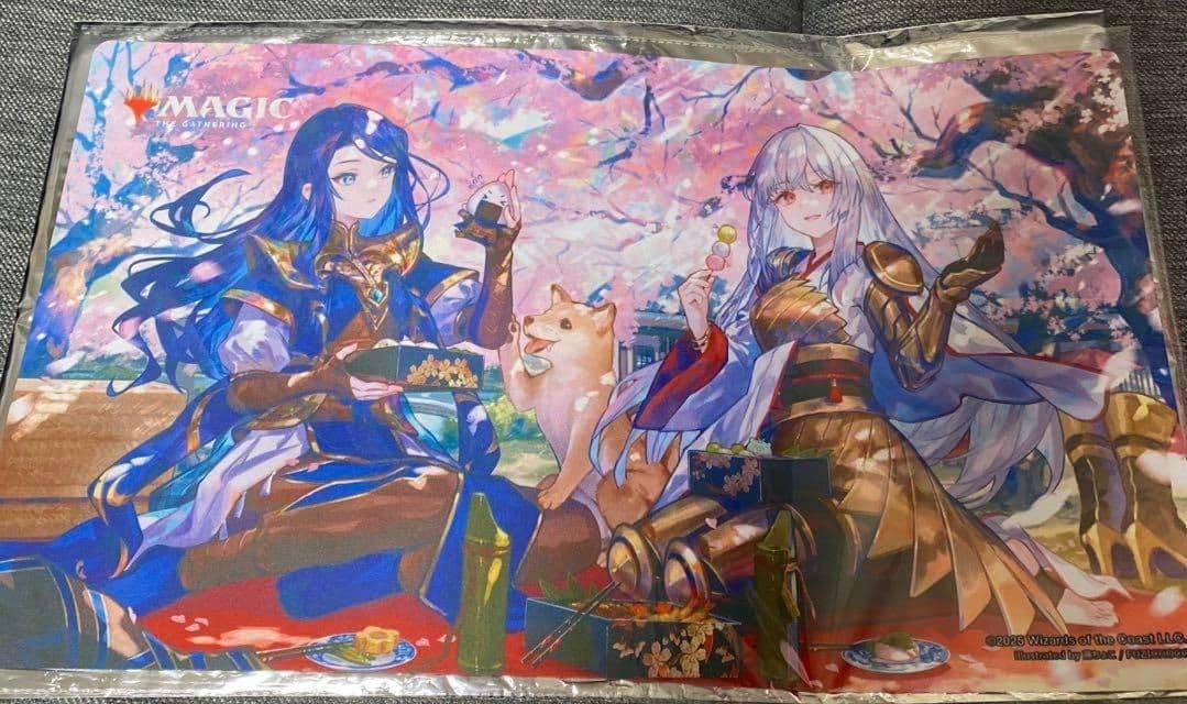 MTG 放浪皇のお花見 プレイマット アクリル スタンド セット