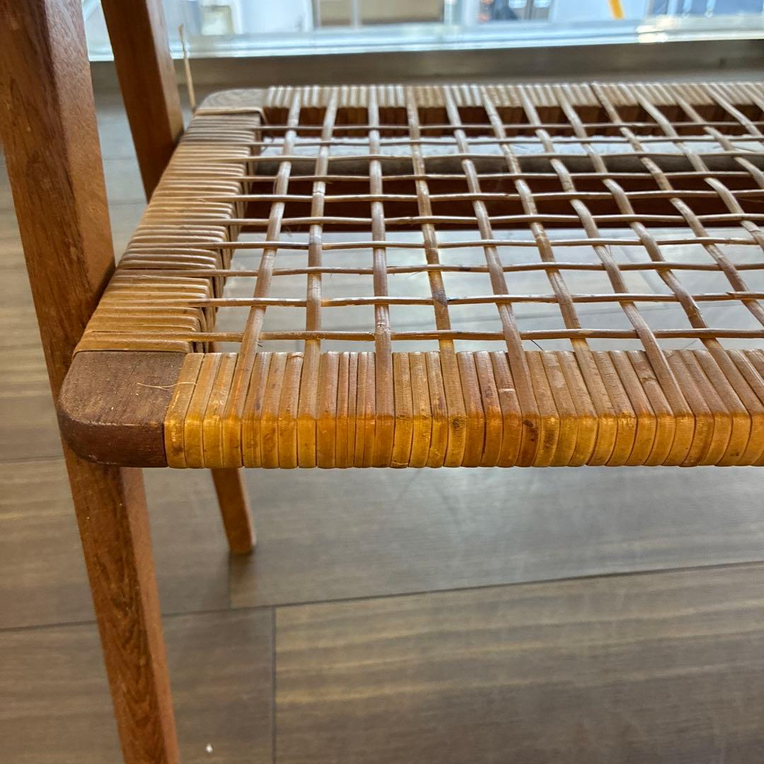 木製サイドテーブル 引き出し付き