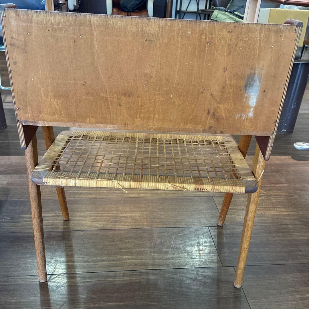 木製サイドテーブル 引き出し付き