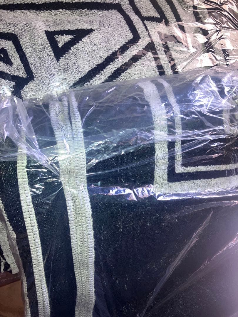 矢沢永吉　タオルケット　パイル　ストライプ　ブラック/ホワイト　完売品