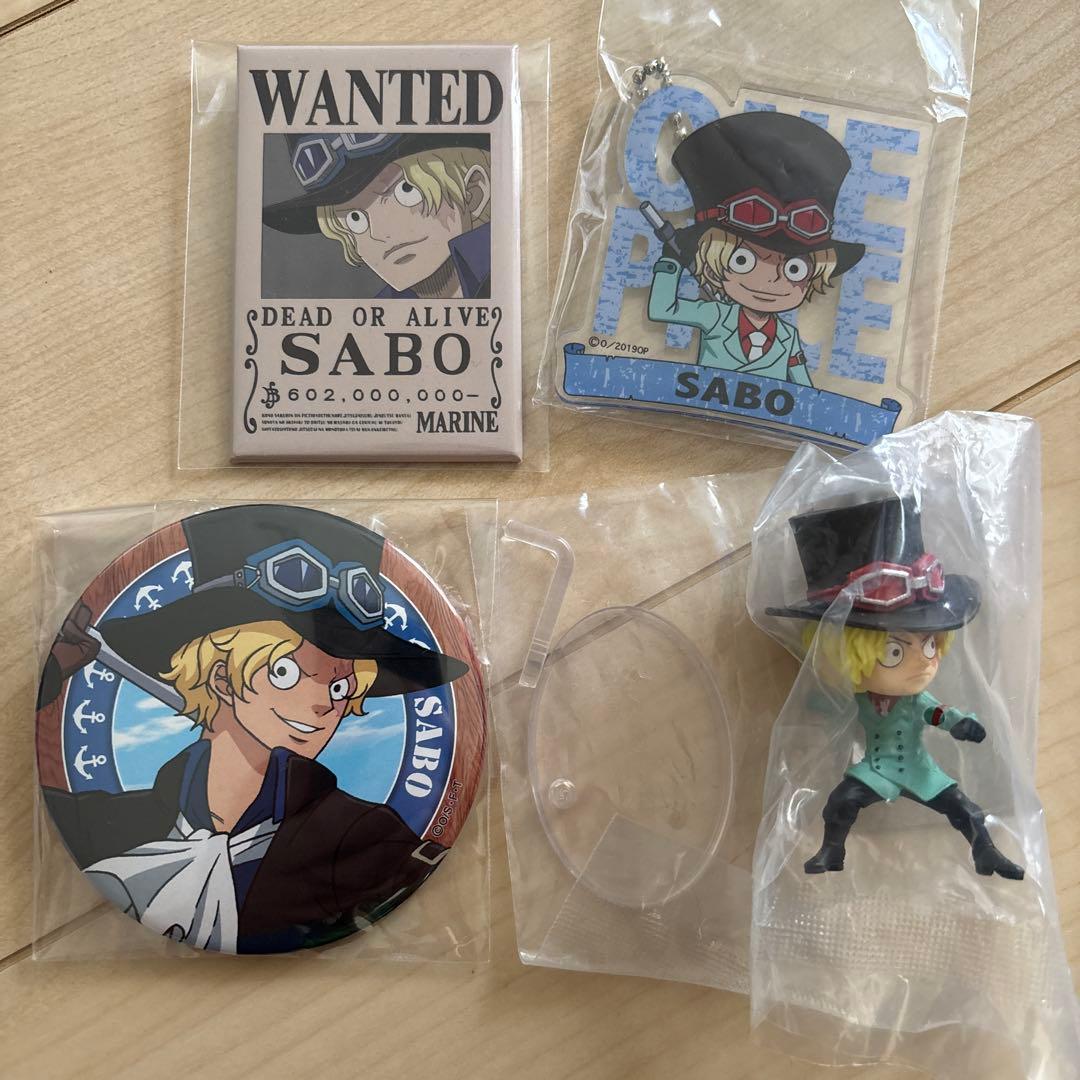 ONE PIECE サボ 缶バッジ フィギュア キーホルダー
