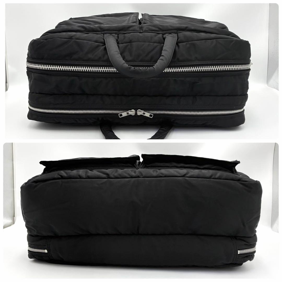 ポーター タンカー 2way オーバーナイト ブリーフケース 黒 2層 ナイロン