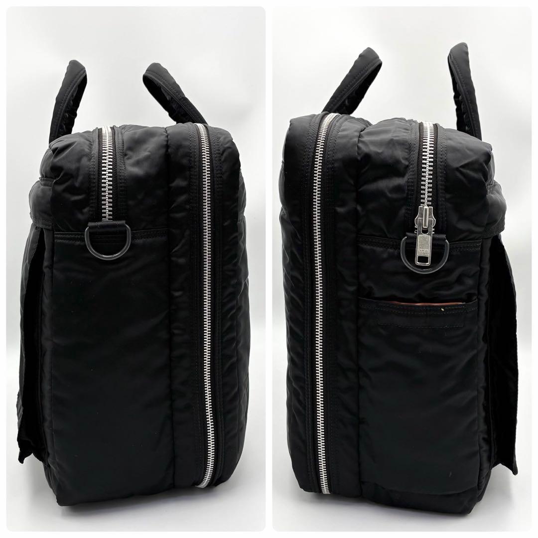 ポーター タンカー 2way オーバーナイト ブリーフケース 黒 2層 ナイロン