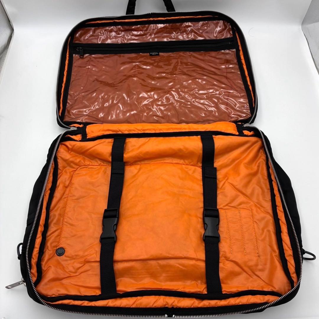 ポーター タンカー 2way オーバーナイト ブリーフケース 黒 2層 ナイロン