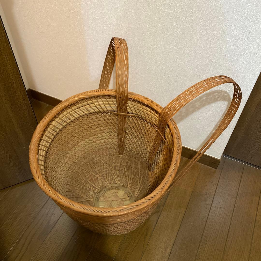 背負い籠　しょいかご　籠　アンティーク　骨董　プランターカバー　鉢カバー