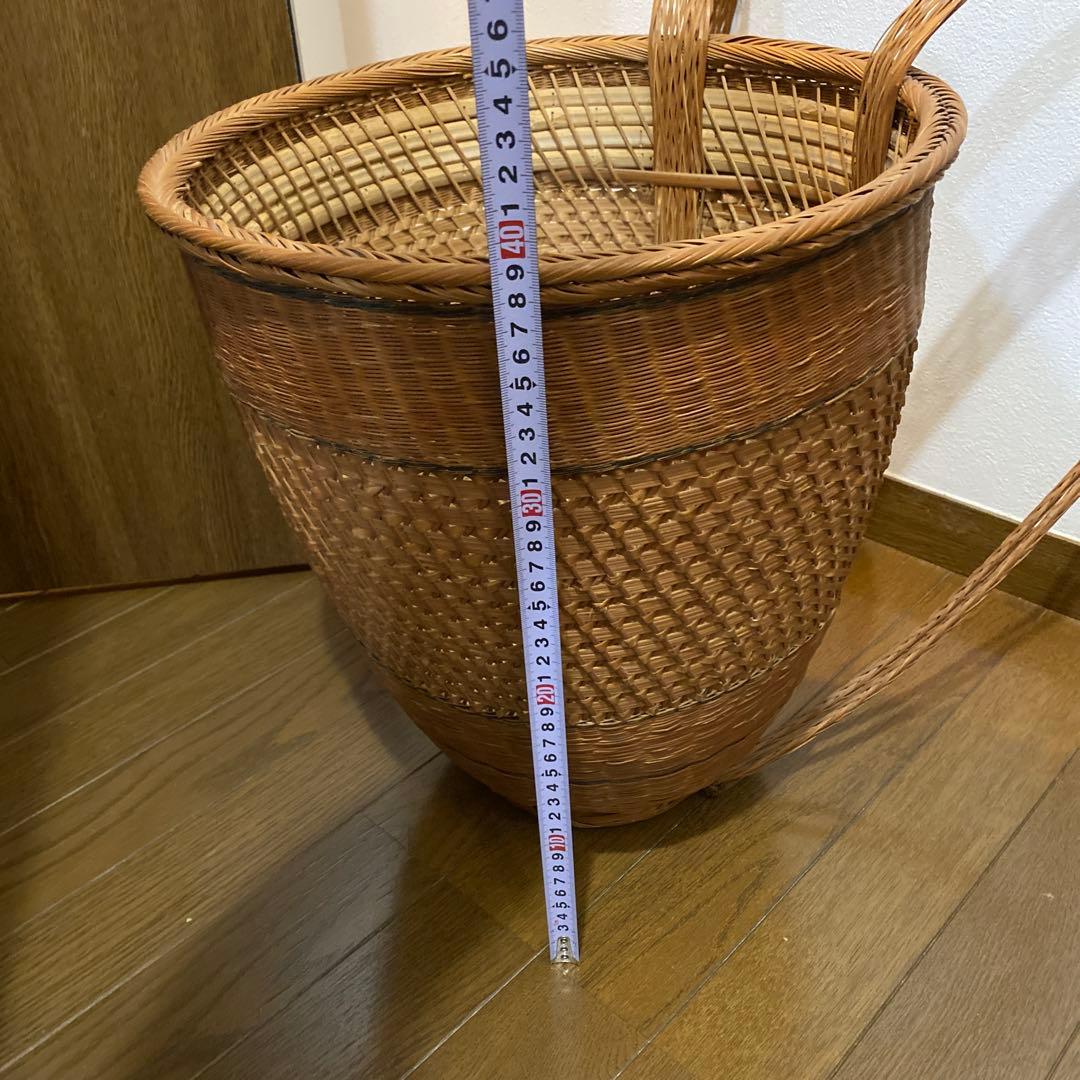 背負い籠　しょいかご　籠　アンティーク　骨董　プランターカバー　鉢カバー