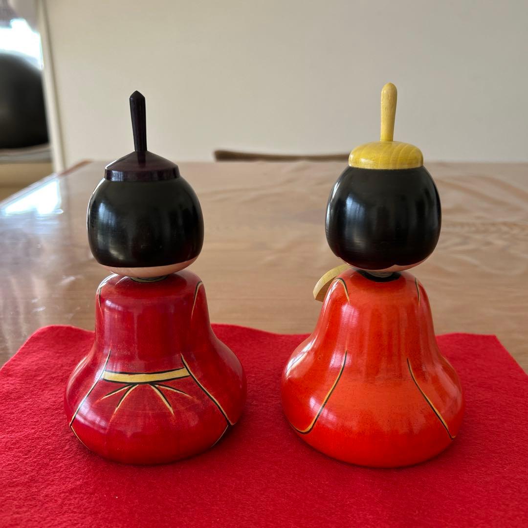 新品未使用品　新山　民夫　こけし　雛　雛人形　弥次郎　鳴子