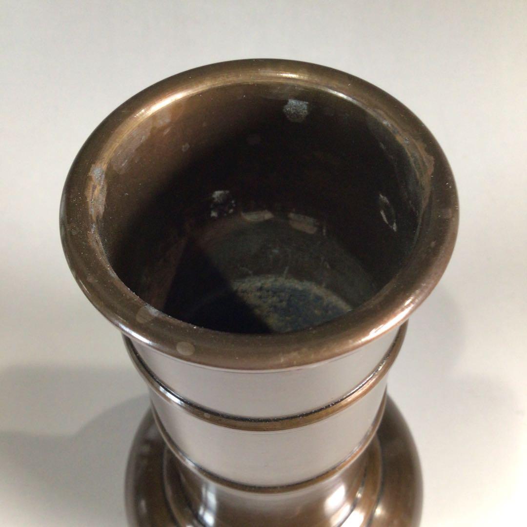 Ｐ３２１　皆具　『金谷浄雲造』『唐銅』『利休形』『水指　建水　蓋置　杓立』　共箱