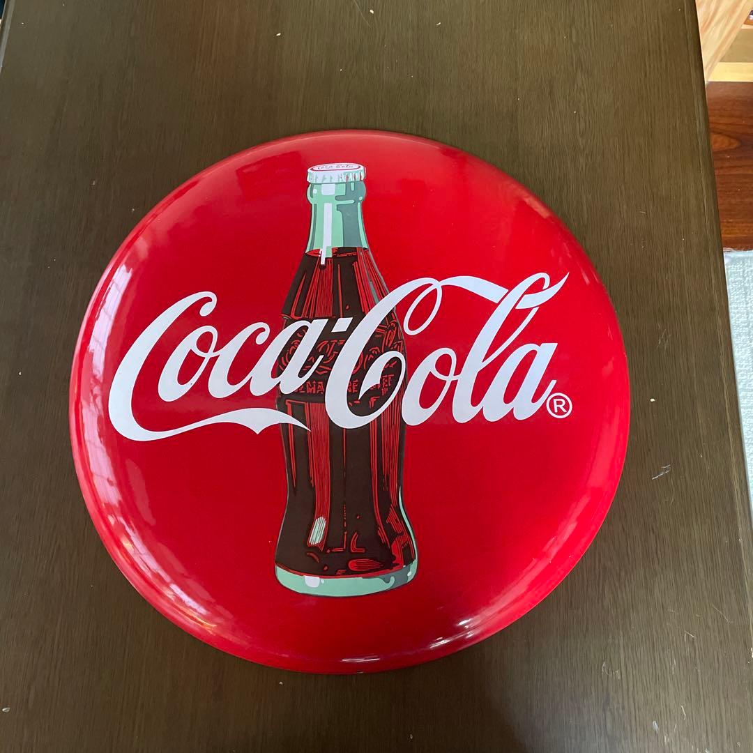 コカコーラボタン型 ホーロー看板　非売品　おまけ付き