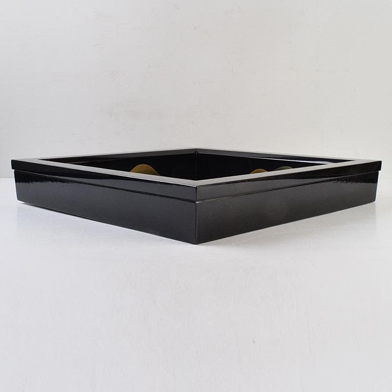 茶道具　蒔絵師　村田宗覚作　遠山蒔絵　炉縁　共箱　C　R9245B