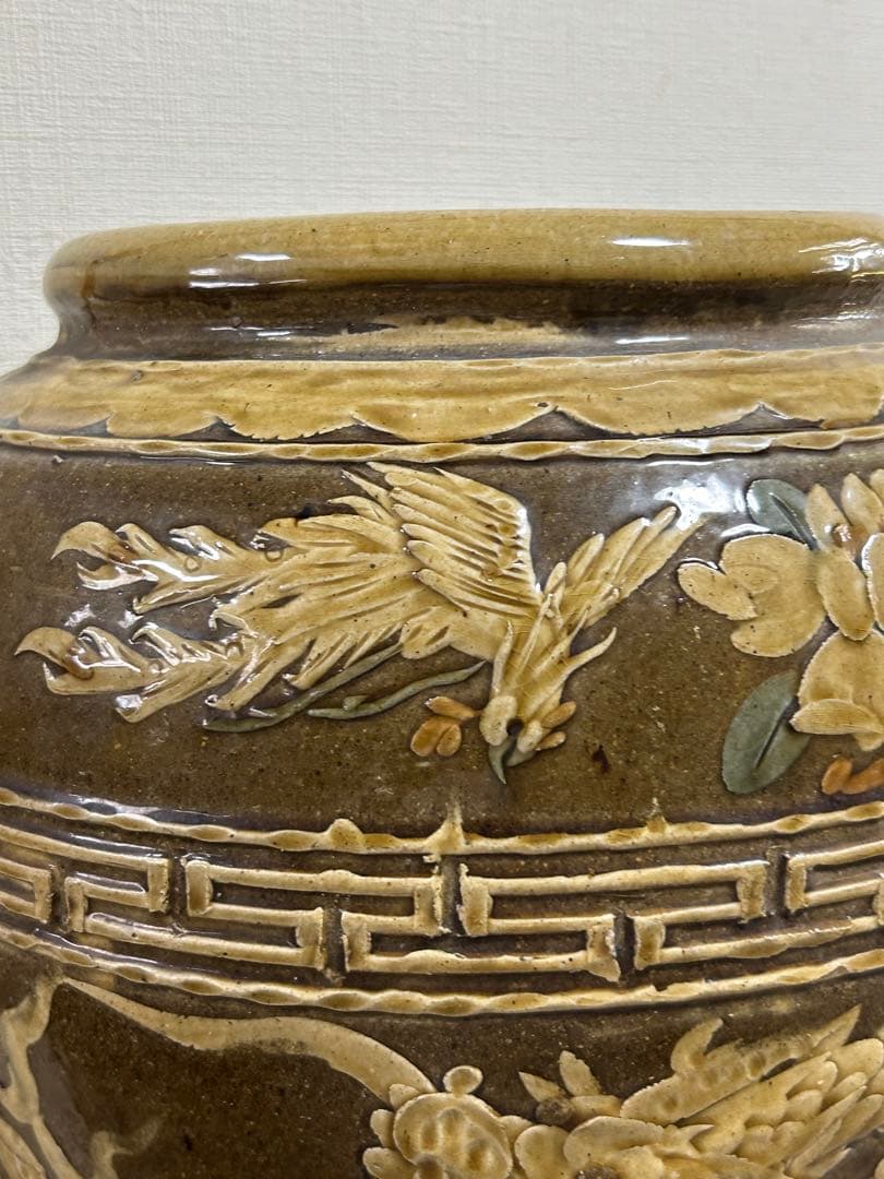 中国　龍紋大瓶　アンティーク　送料込み0912