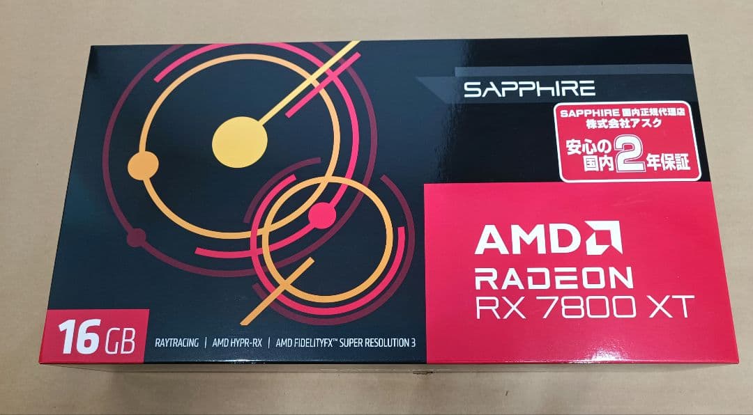 グラフィックボード・グラボ・ビデオカード Sapphire AMD Radeon RX 7800 XT 16GB