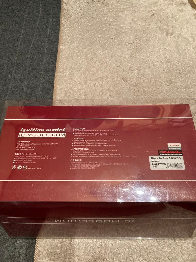 イグニッションモデル　ミラー破損あり　1/18 240Z