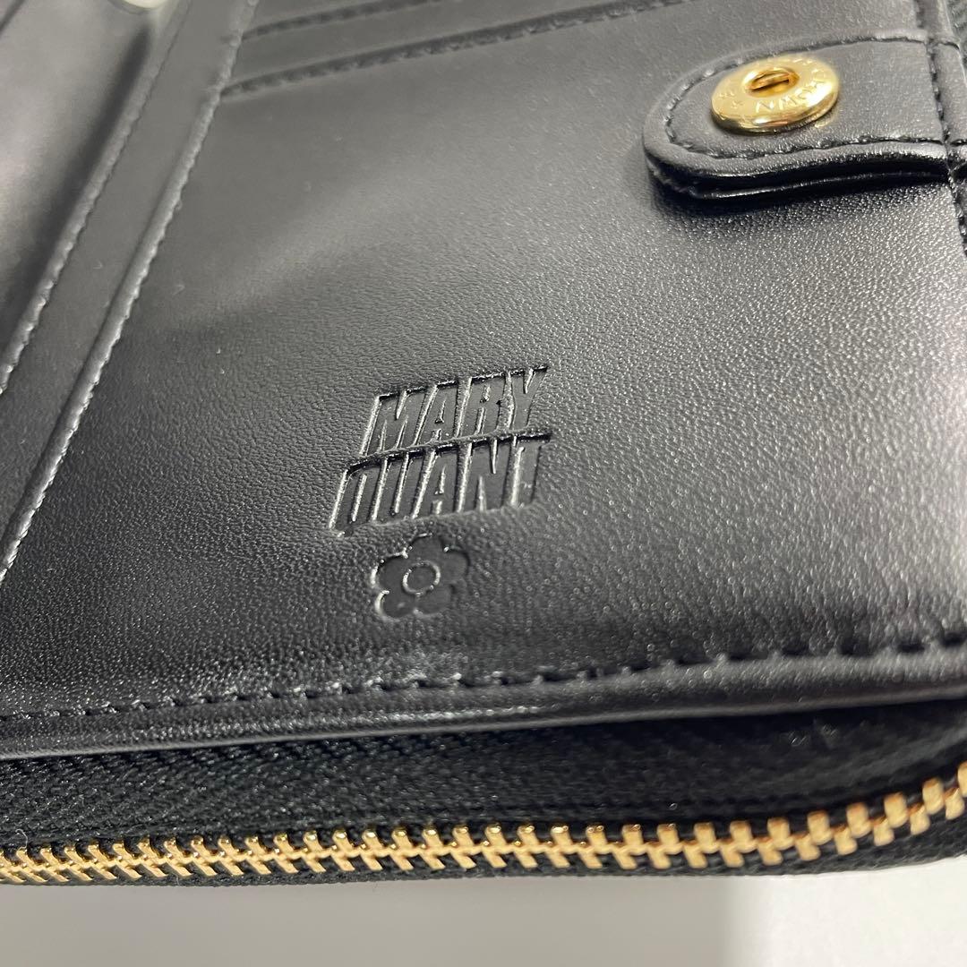 【まゆみ】マリークワント プチデイジーメタルキルト ウォレット 二つ折り