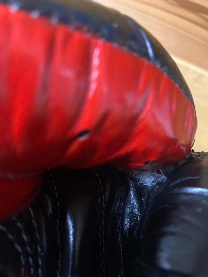 GRANT グラント ボクシンググローブ 黒/赤 10オンス カスタム品