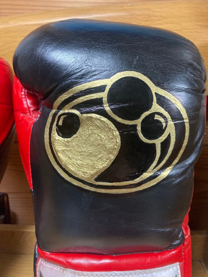 GRANT グラント ボクシンググローブ 黒/赤 10オンス カスタム品