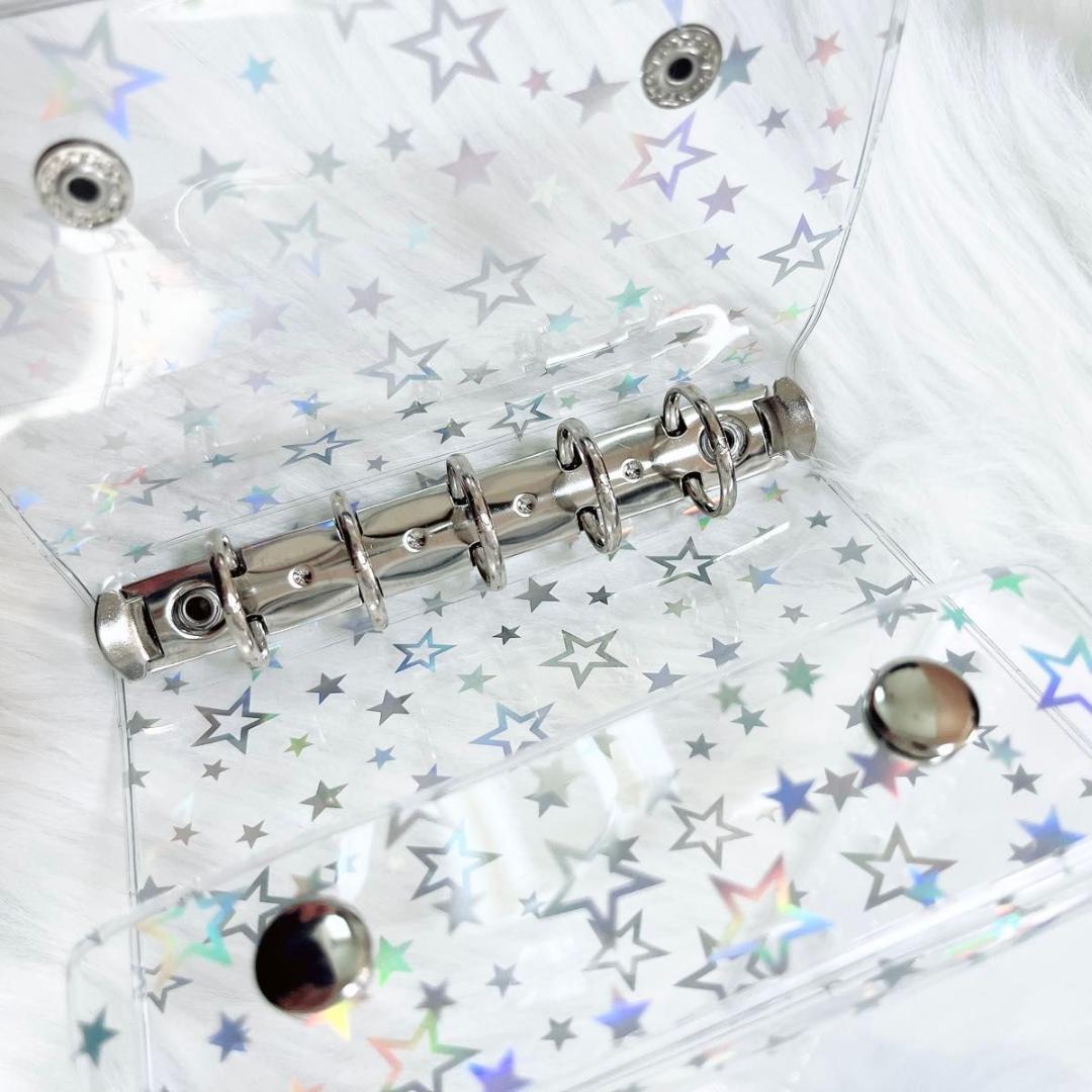 シール帳 バインダー キラキラ クリアバインダー コレクション 透明 シール