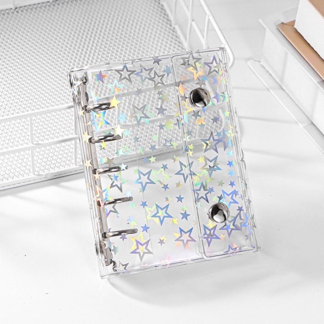 シール帳 バインダー キラキラ クリアバインダー コレクション 透明 シール