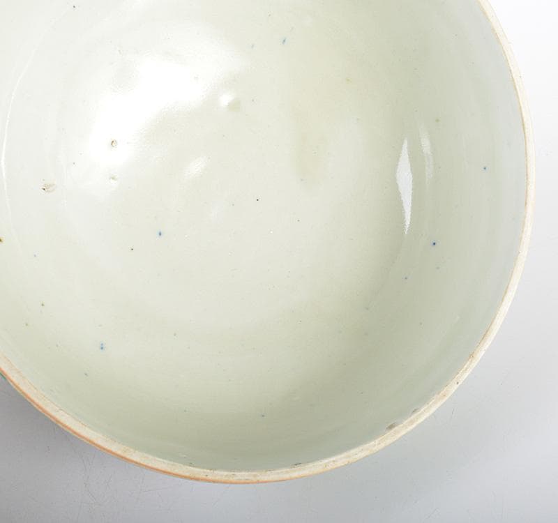 中国　新渡　粉彩　花唐草文　蓋物　菓子鉢　C　R4284