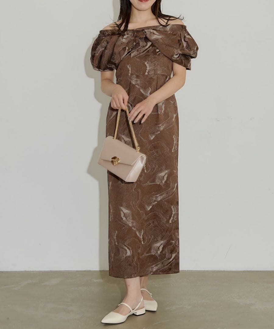 ★新品タグ付き★LE’RURE Docking big ribbon dress