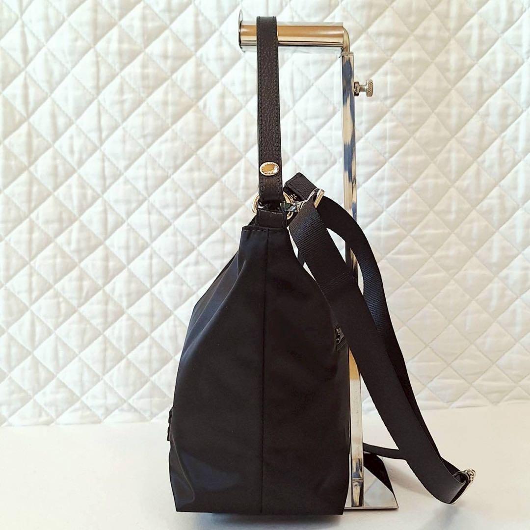 B2071【未使用級】russet ショルダーバッグ クラウズナイロン 黒