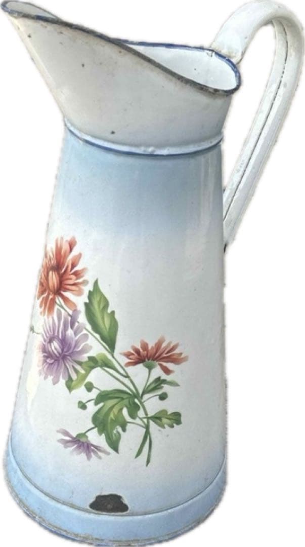 フランスアンティークホーロー　ジャグ　ピッチャー