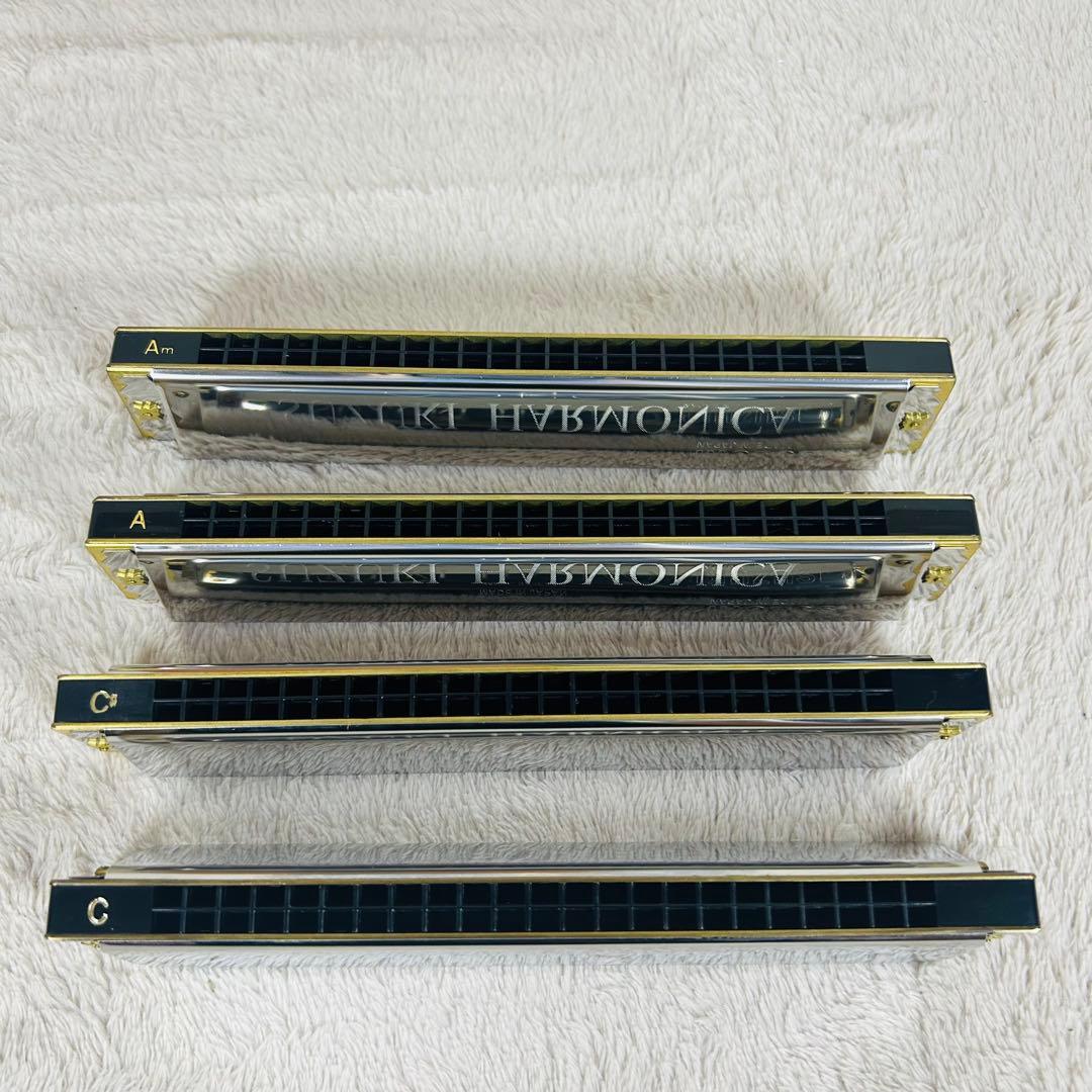 【美品】SUZUKI(SUA-23) 複音ハーモニカ【Am.C.A.C#調】