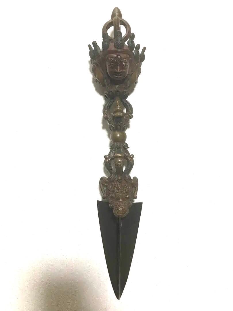 チベット密教　法具　プルパ　ネパール　アンティーク　骨董品