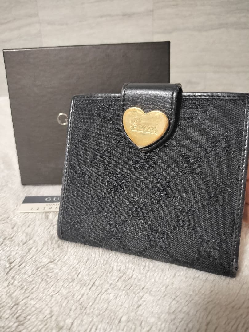 GUCCI グッチ ラブリーハート 二つ折り財布 折財布 ミニ財布