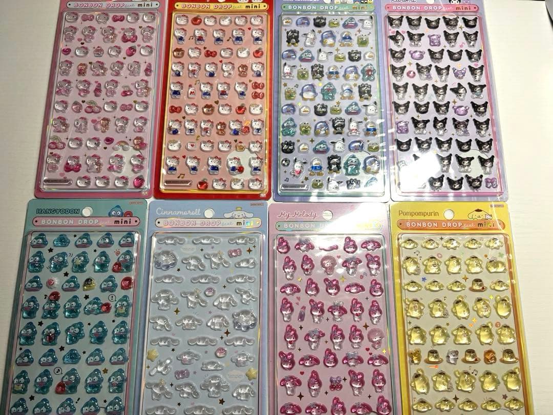 サンリオ ボンボンドロップシール mini 8種セット