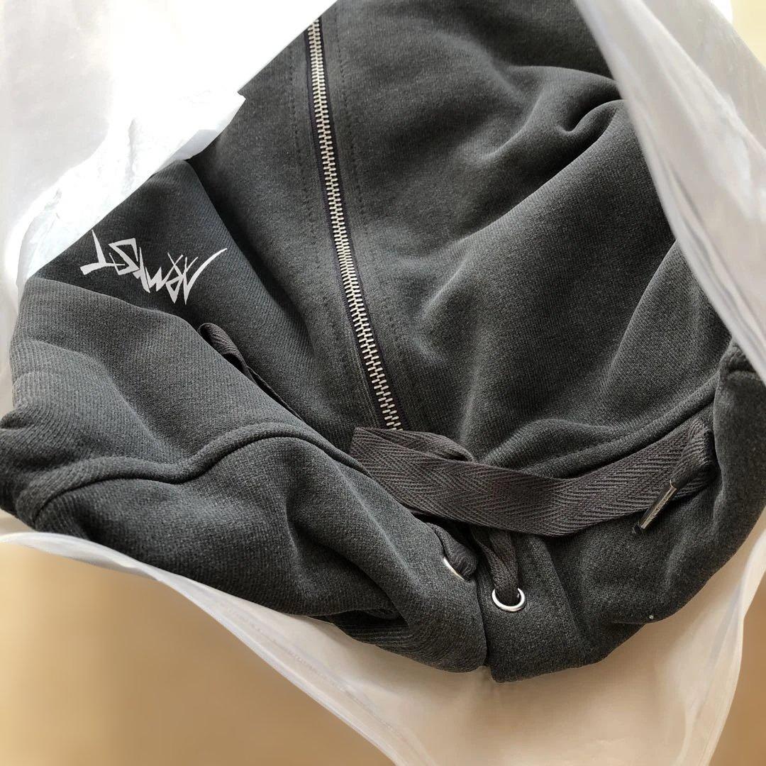 BTS アーティストメイド グクパーカー グレー