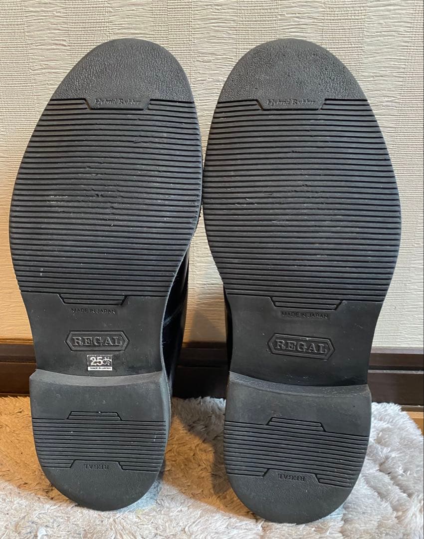 【美品】REGALリーガル JU16 モンクストラップ レザー ブラック