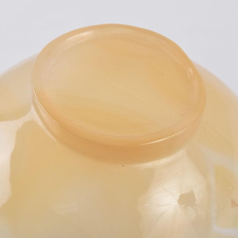 中国　玉石瑪瑙彫刻　盃　ぐい呑　C　9114