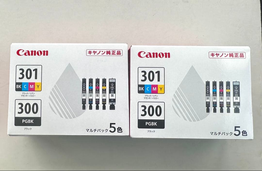 新品未開封 Canon BCI-301+300 5色　マルチパック 純正