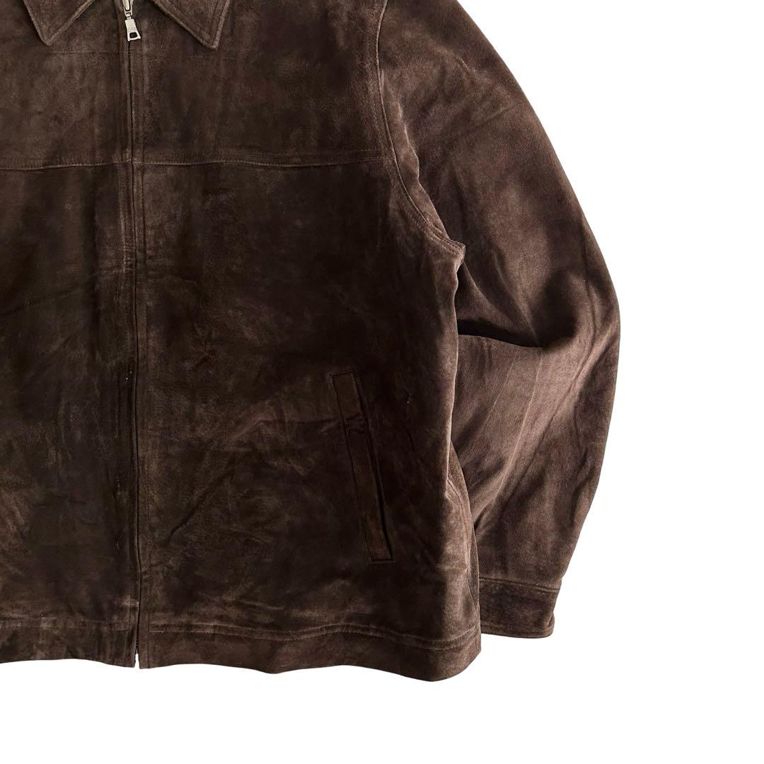 【希少】00s エディーバウアー リアルスウェードレザー ドリズラージャケット
