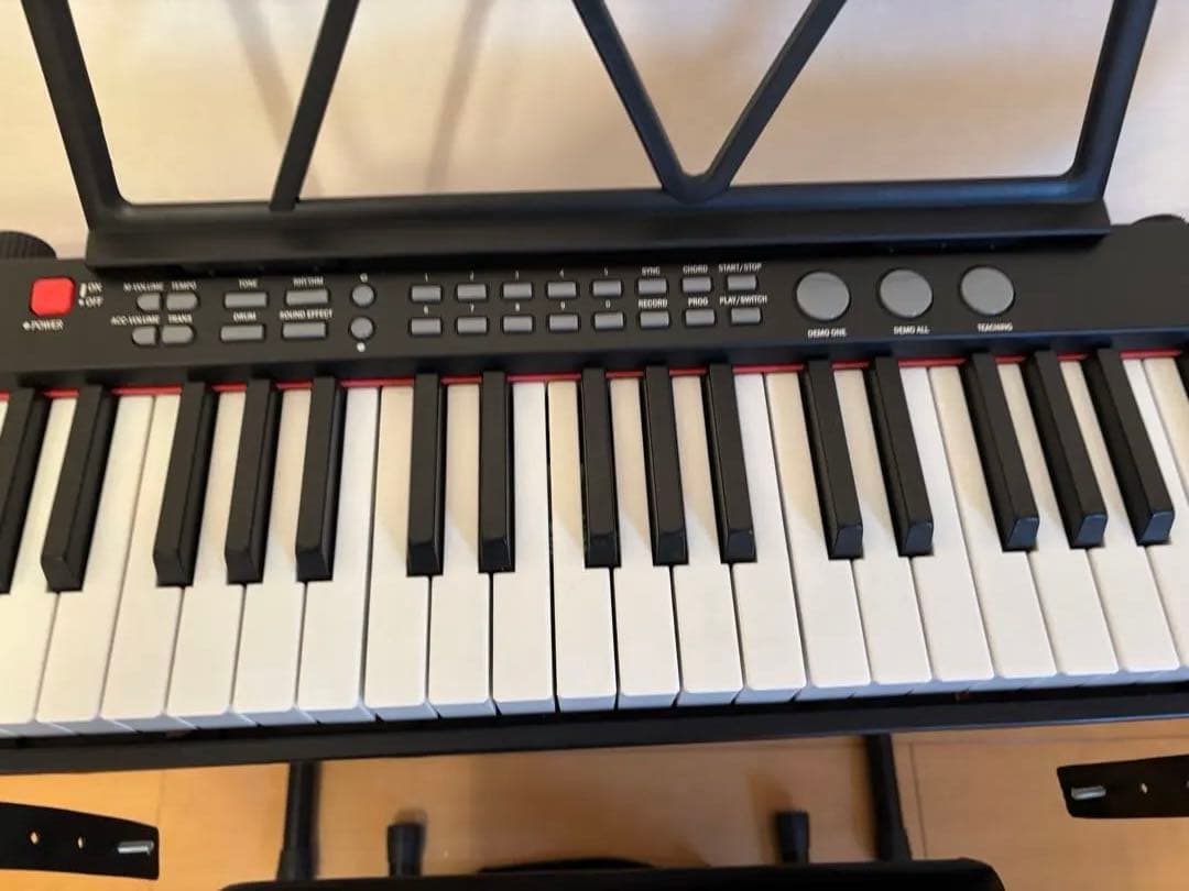 スリム電子キーボード　電子ピアノ