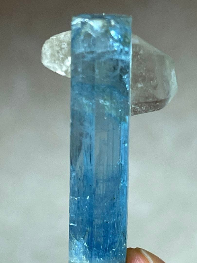 【希少・大結晶】アクアマリン 共生 スモーキークォーツ 原石 15.45ct