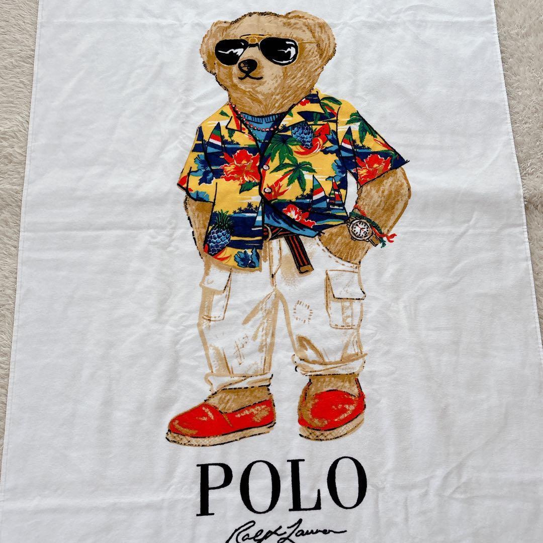 未使用品】Ralph Lauren ラルフローレン バスタオル ポロベア
