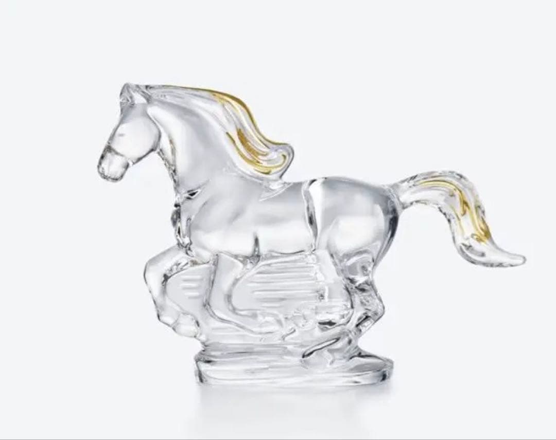 【未使用品】Baccarat 2026干支馬ゴールド