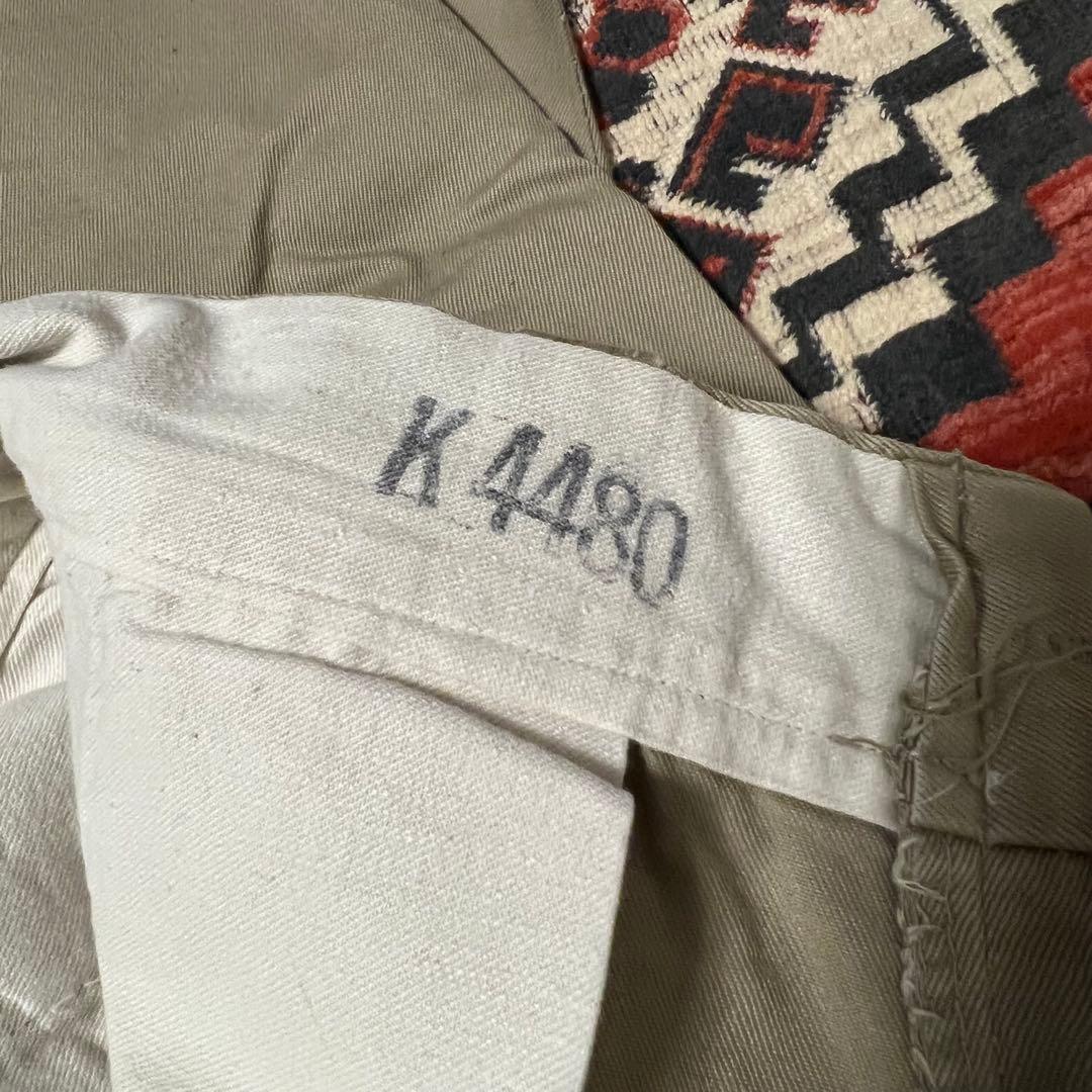 US ARMY 51カーキ 45カーキ 米軍実物 ボタンフライチノパン 50s