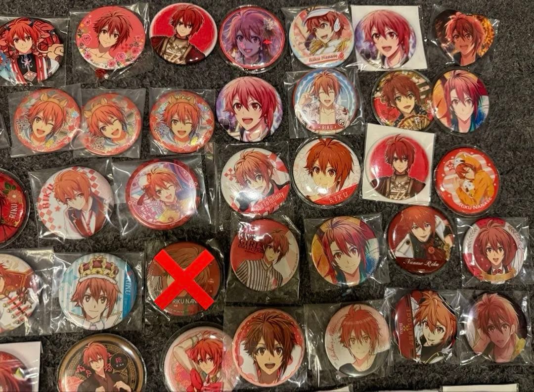 アイナナ 七瀬陸 等身缶バッジセット