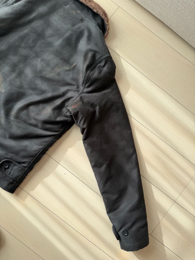 IRON HEART N-1 デッキジャケット xsブラック アイアンハート