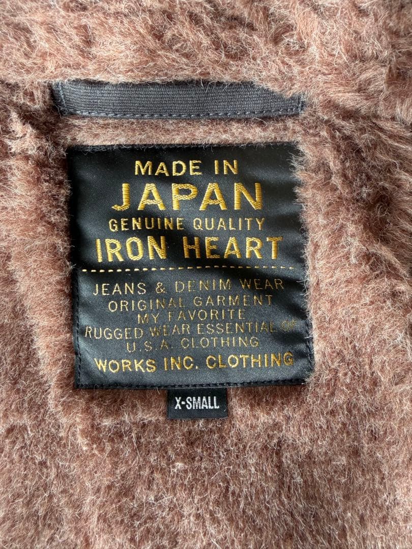 IRON HEART N-1 デッキジャケット xsブラック アイアンハート